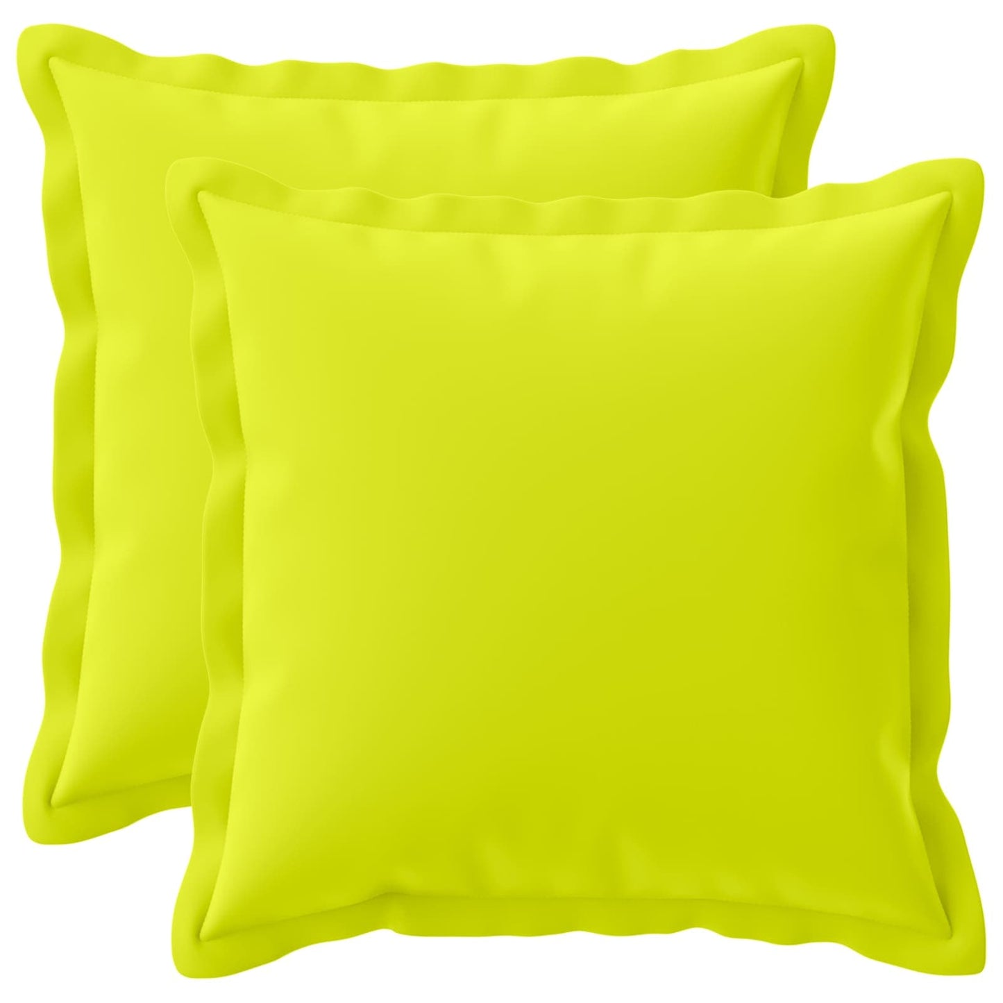 Cushion Cover 2 pcs HOUTEN Bright Green 30 x 30 cm Polyester