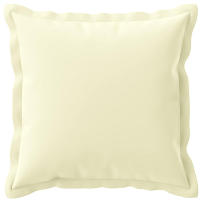 Cushion Cover 2 pcs HOUTEN Cream 30 x 30 cm Polyester