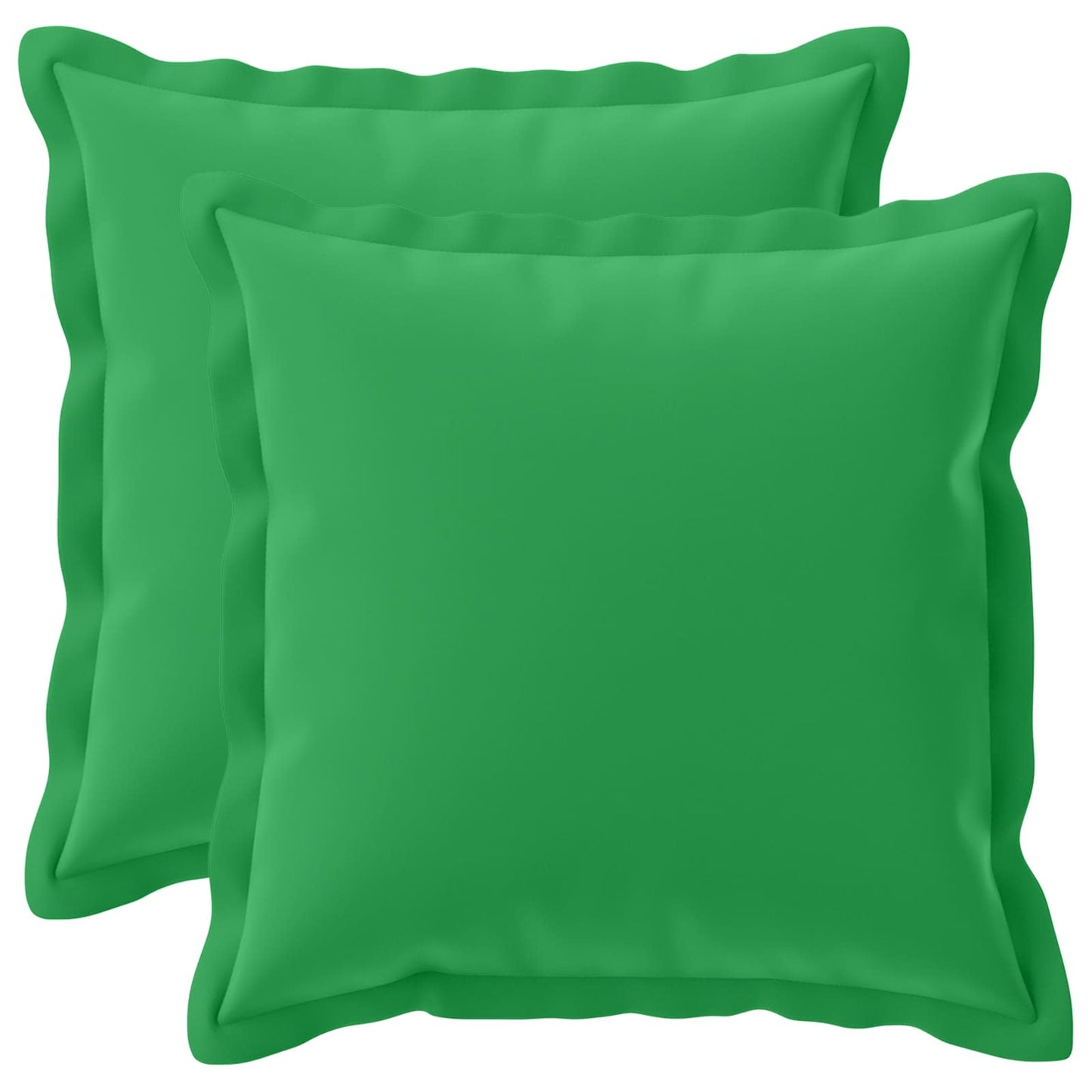 Cushion Cover 2 pcs HOUTEN Green 30 x 30 cm Polyester