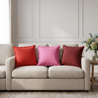 Cushion Cover 6 pcs HOUTEN Pink 35 x 35 cm Polyester