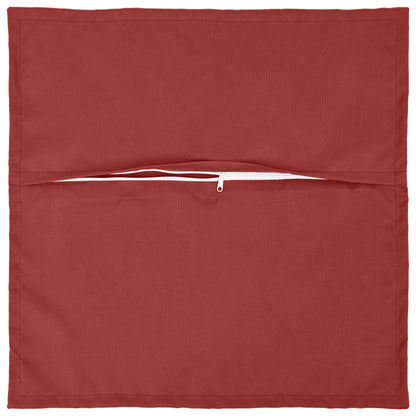 Cushion Cover 6 pcs HOUTEN Wine Red 30 x 30 cm Polyester