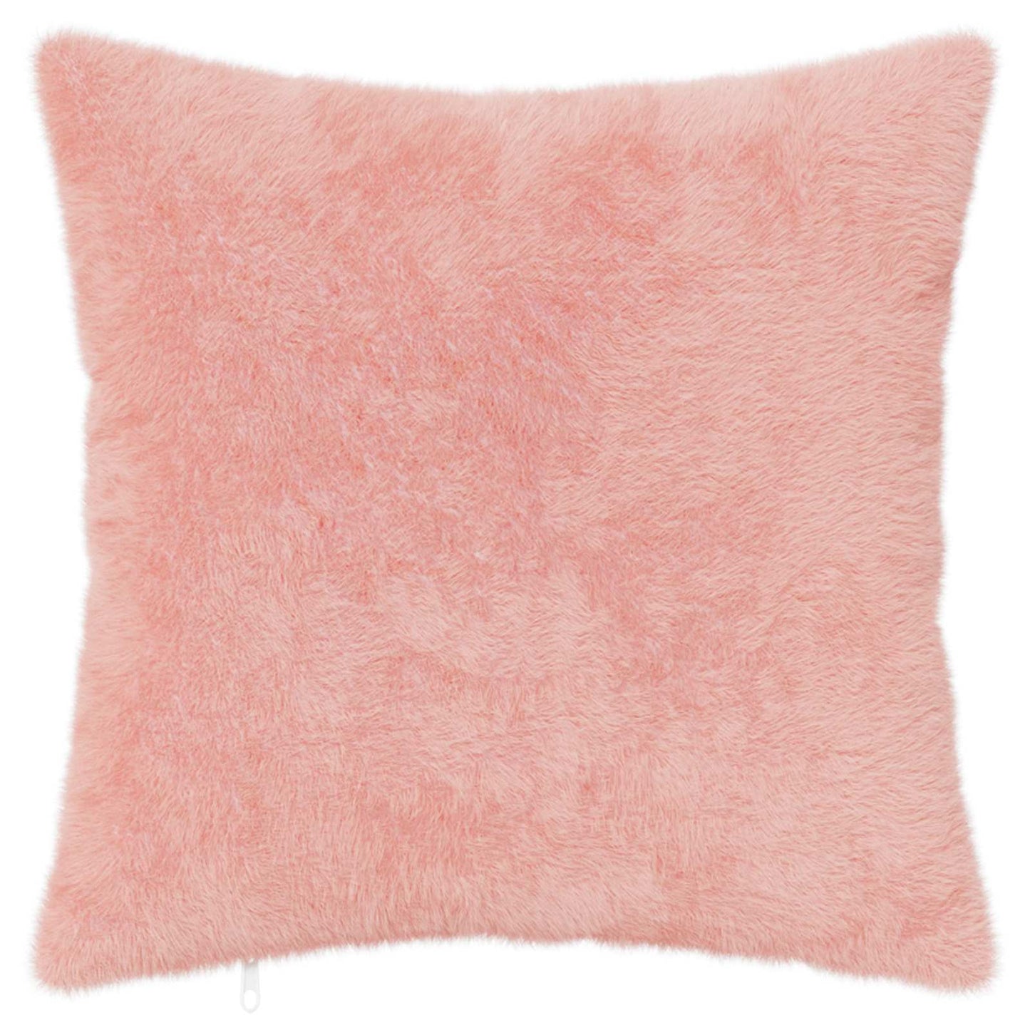 Cushion Cover 6 pcs HOUTEN Pink 30 x 30 cm Faux Rabbit Fur