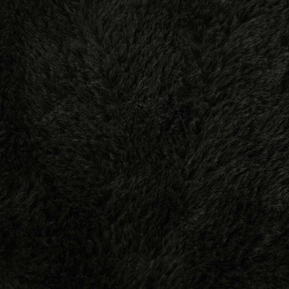 Cushion Cover 6 pcs HOUTEN Black 30 x 30 cm Faux Rabbit Fur