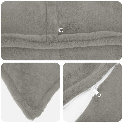 Cushion Cover 6 pcs HOUTEN Light Grey 30 x 30 cm