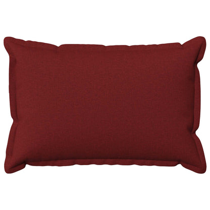 Cushion Cover 2 pcs HOUTEN Wine Red 30 x 50 cm Faux Linen