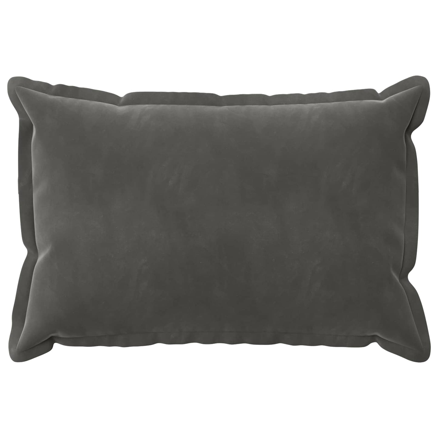 Cushion Cover 2 pcs HOUTEN Dark Grey 30 x 50 cm Velvet