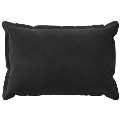 Cushion Cover 2 pcs HOUTEN Black 30 x 50 cm Velvet