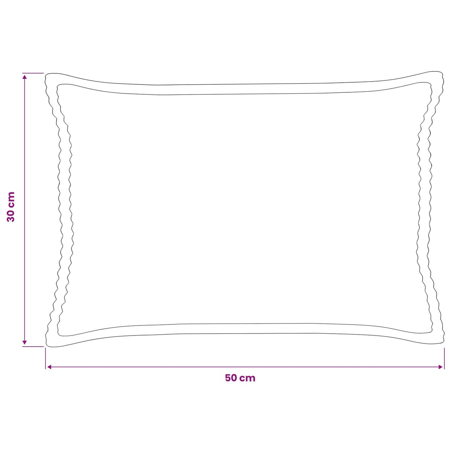 Cushion Cover 6 pcs HOUTEN Anthracite 30 x 50 cm Corduroy