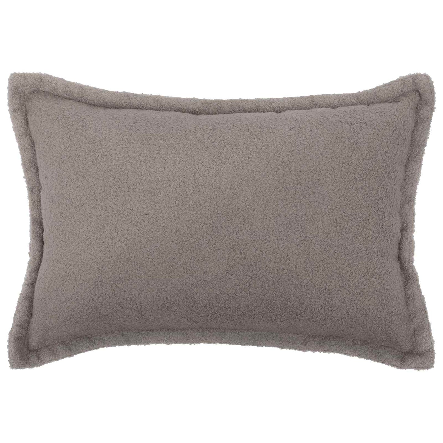 Cushion Cover 6 pcs HOUTEN Light Grey 30 x 50 cm Bouclé