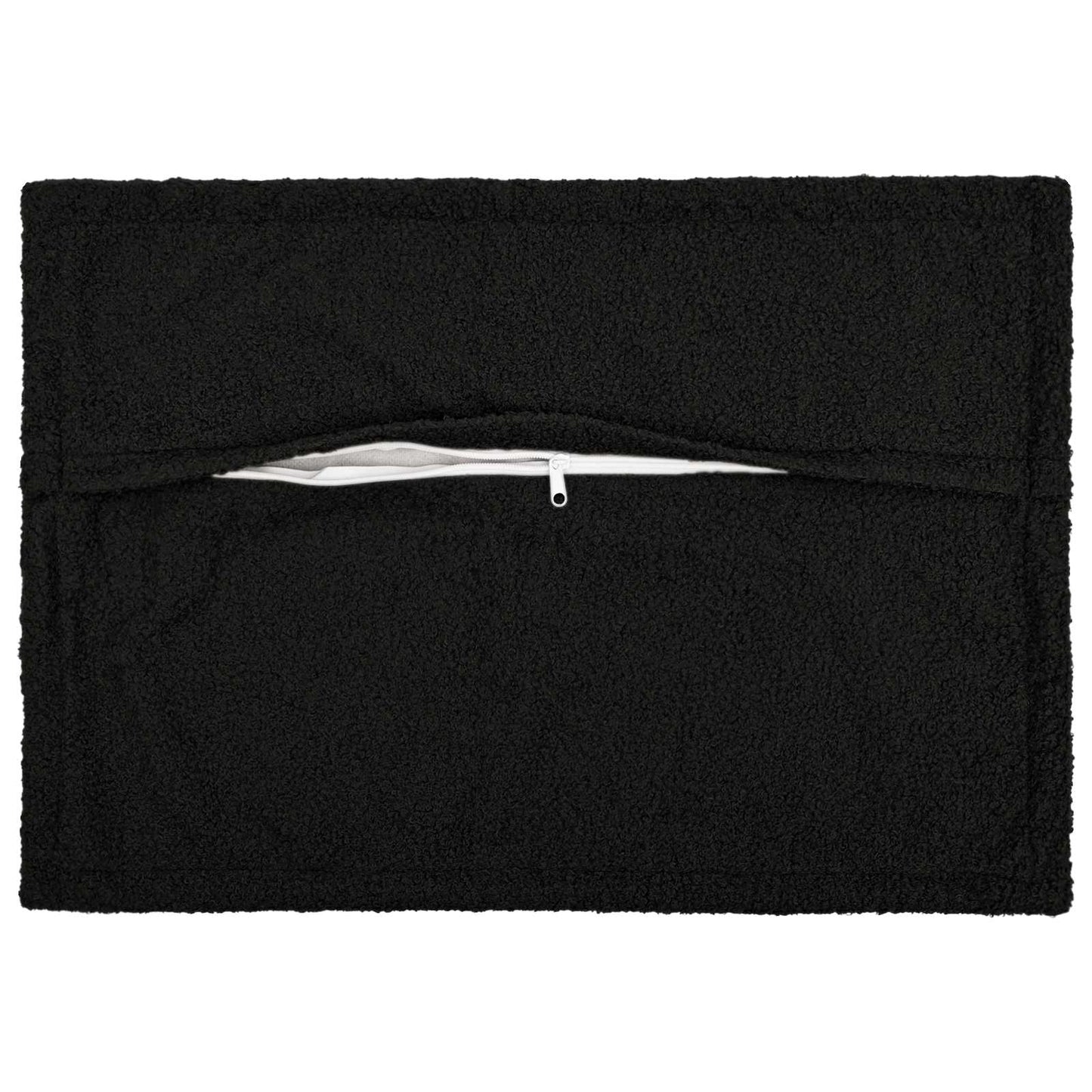 Cushion Cover 2 pcs HOUTEN Black 30 x 50 cm Bouclé