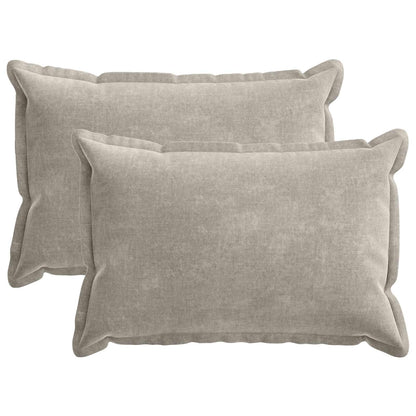 Cushion Cover 2 pcs HOUTEN Light Grey 30 x 50 cm