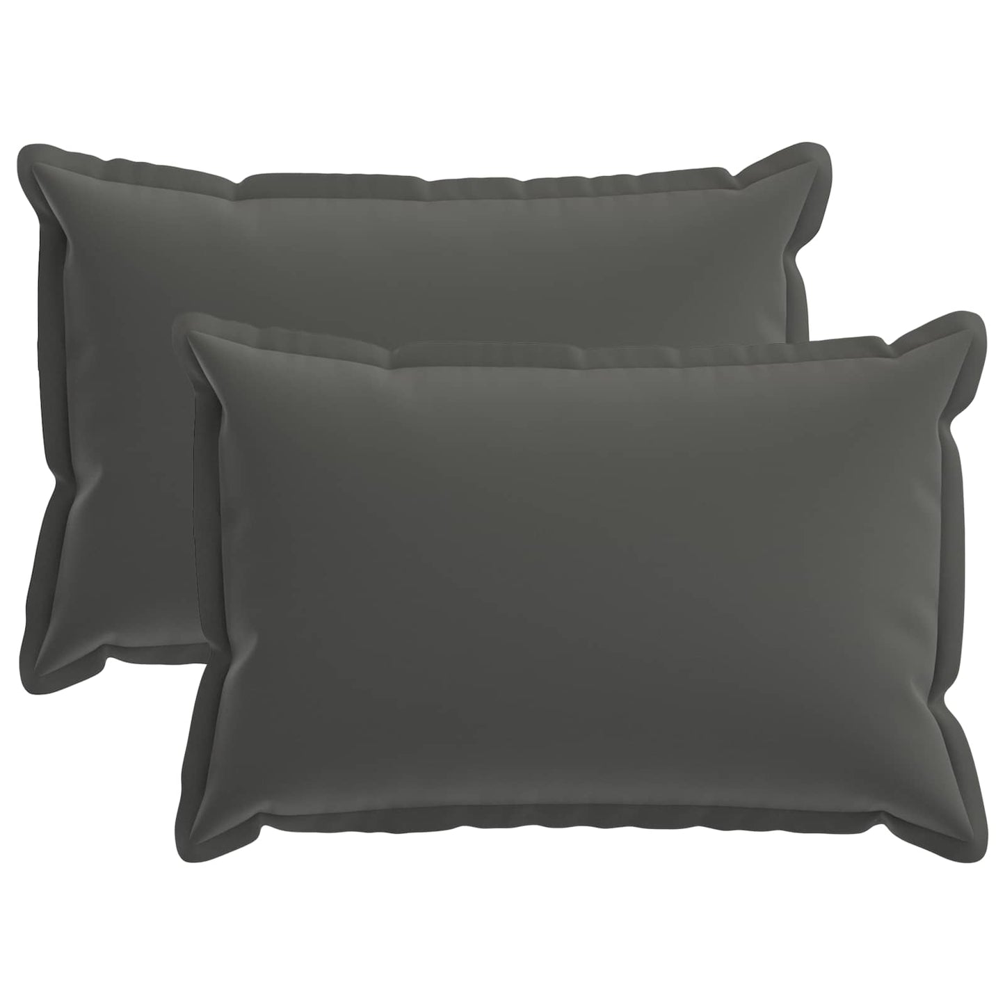 Cushion Cover 2 pcs HOUTEN Anthracite 30 x 50 cm Polyester