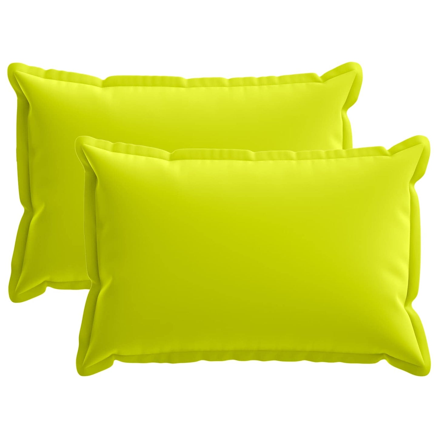 Cushion Cover 2 pcs HOUTEN Bright Green 30 x 50 cm Polyester