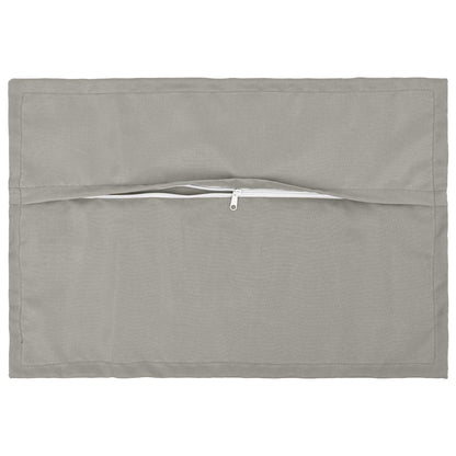 Cushion Cover 2 pcs HOUTEN Grey 30 x 50 cm Polyester