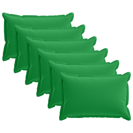 Cushion Cover 6 pcs HOUTEN Green 30 x 50 cm Polyester