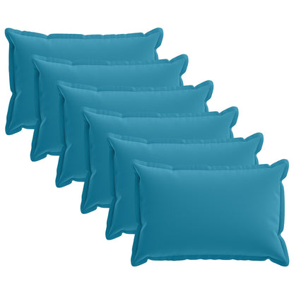 Cushion Cover 6 pcs HOUTEN Light Blue 30 x 50 cm Polyester