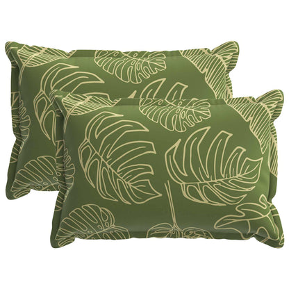 Cushion Cover 2 pcs HOUTEN Leaf Design 30 x 50 cm Polyester