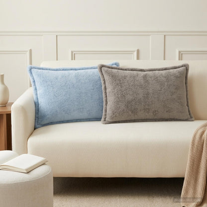 Cushion Cover 2 pcs HOUTEN Light Grey 30 x 50 cm