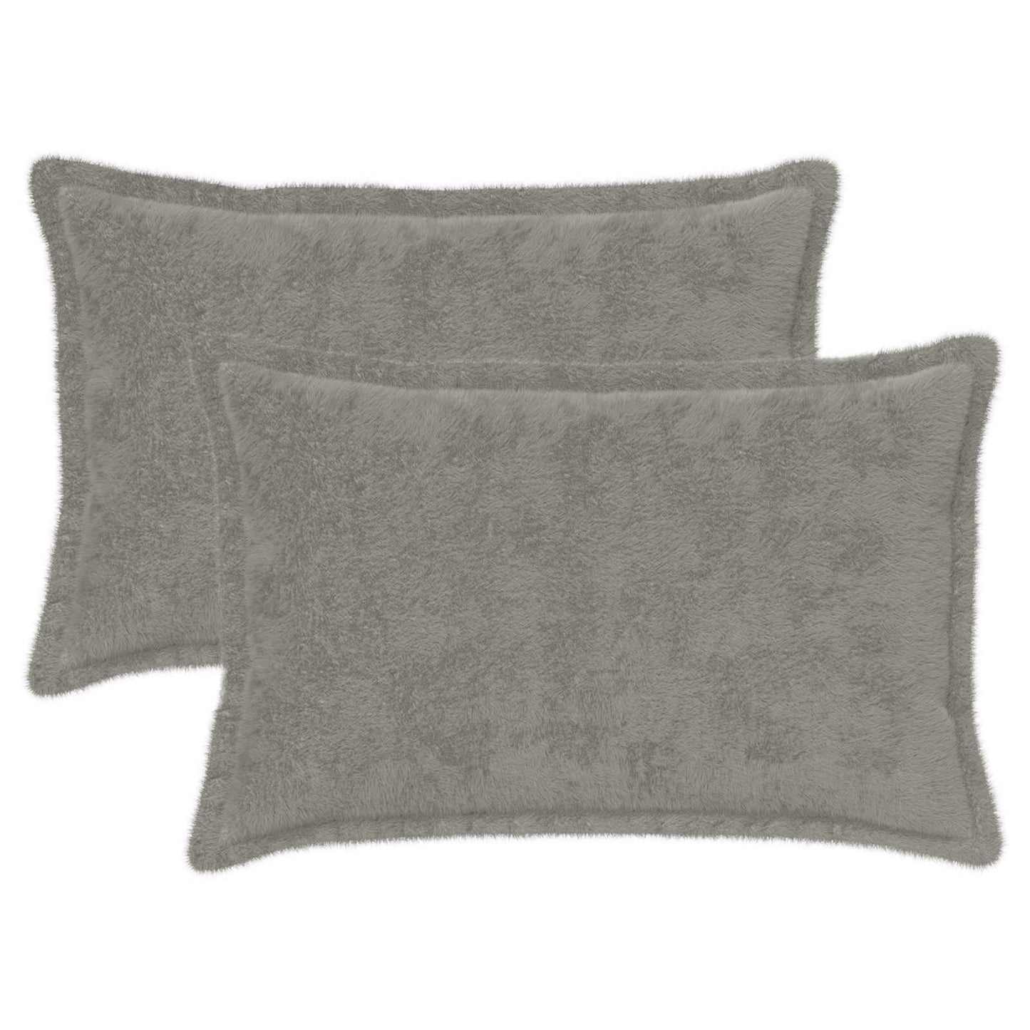 Cushion Cover 2 pcs HOUTEN Light Grey 30 x 50 cm