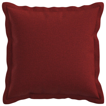 Cushion Cover 2 pcs HOUTEN Wine Red 35 x 35 cm Faux Linen
