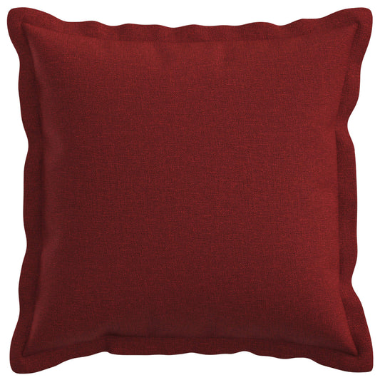 Cushion Cover 2 pcs HOUTEN Wine Red 35 x 35 cm Faux Linen
