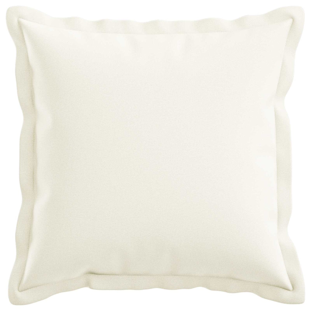 Cushion Cover 2 pcs HOUTEN White 35 x 35 cm Faux Linen