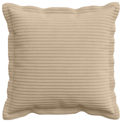 Cushion Cover 2 pcs HOUTEN Taupe 35 x 35 cm Corduroy