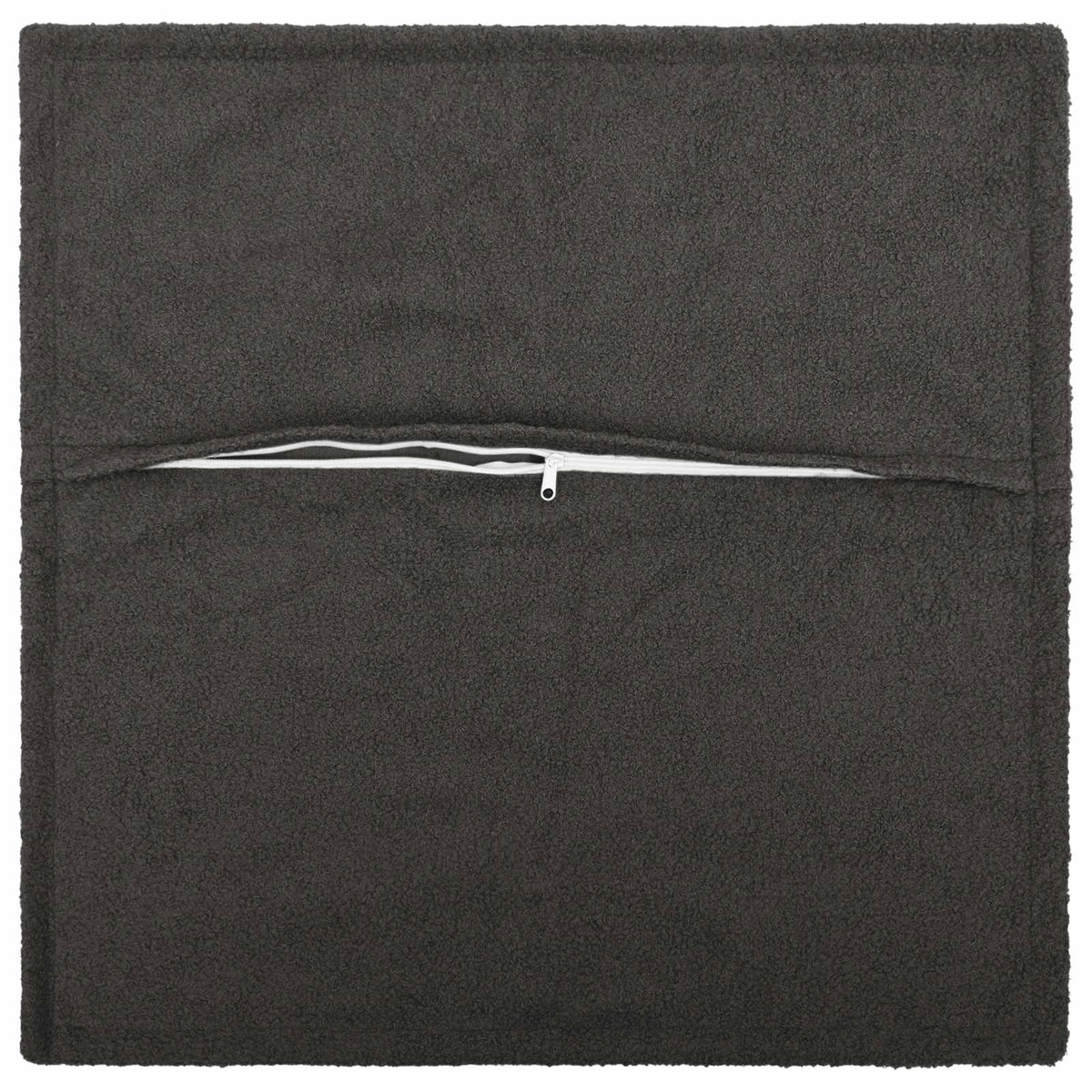 Cushion Cover 6 pcs HOUTEN Dark Grey 35 x 35 cm Bouclé