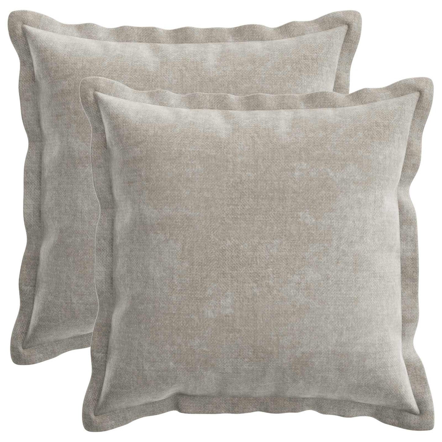 Cushion Cover 2 pcs HOUTEN Light Grey 35 x 35 cm
