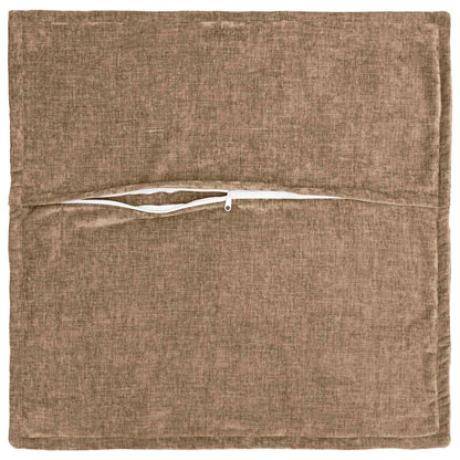 Cushion Cover 2 pcs HOUTEN Brown 35 x 35 cm Chenille Fabric