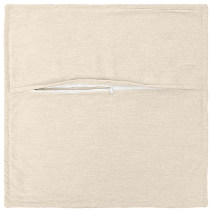 Cushion Cover 6 pcs HOUTEN Cream 35 x 35 cm Chenille Fabric
