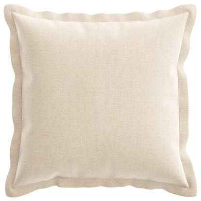 Cushion Cover 6 pcs HOUTEN Cream 35 x 35 cm Chenille Fabric
