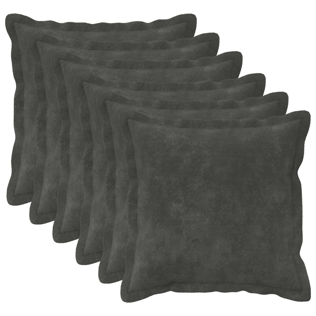 Cushion Cover 6 pcs HOUTEN Anthracite 35 x 35 cm