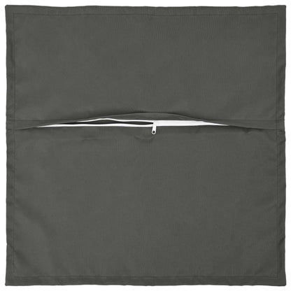 Cushion Cover 2 pcs HOUTEN Anthracite 35 x 35 cm Polyester