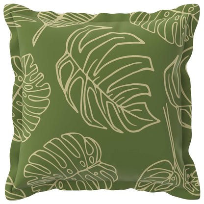 Cushion Cover 2 pcs HOUTEN Leaf Design 35 x 35 cm Polyester