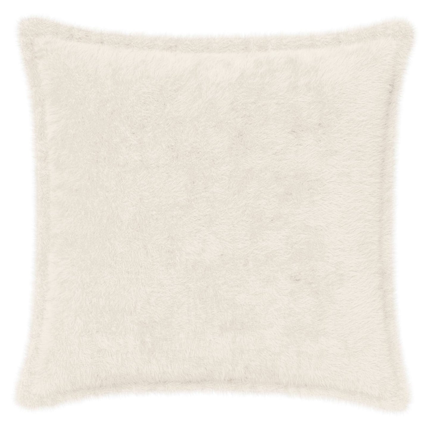 Cushion Cover 2 pcs HOUTEN White 35 x 35 cm Faux Rabbit Fur