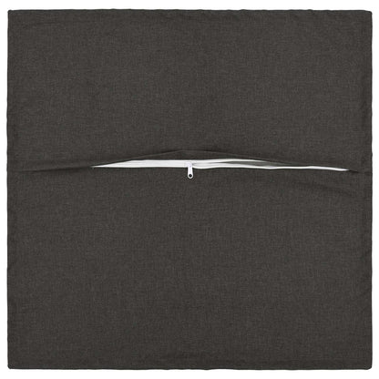 Cushion Cover 6 pcs HOUTEN Dark Grey 40 x 40 cm Faux Linen
