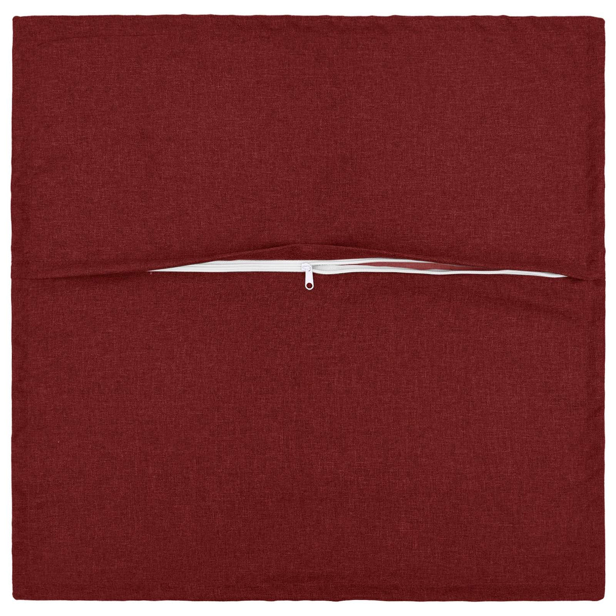 Cushion Cover 12 pcs HOUTEN Wine Red 40 x 40 cm Faux Linen