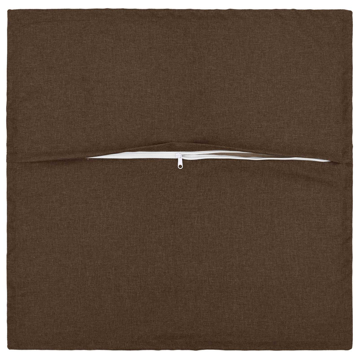 Cushion Cover 2 pcs HOUTEN Brown 40 x 40 cm Faux Linen