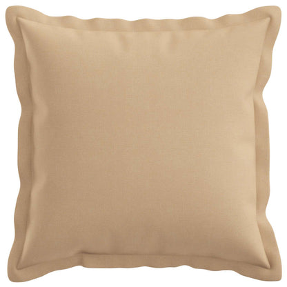 Cushion Cover 12 pcs HOUTEN Cream 40 x 40 cm Faux Linen