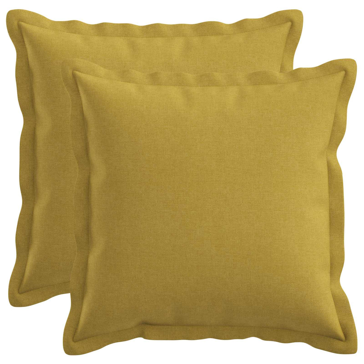 Cushion Cover 2 pcs HOUTEN Light Green 40 x 40 cm Faux Linen