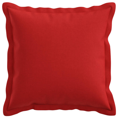 Cushion Cover 12 pcs HOUTEN Red 40 x 40 cm Faux Linen