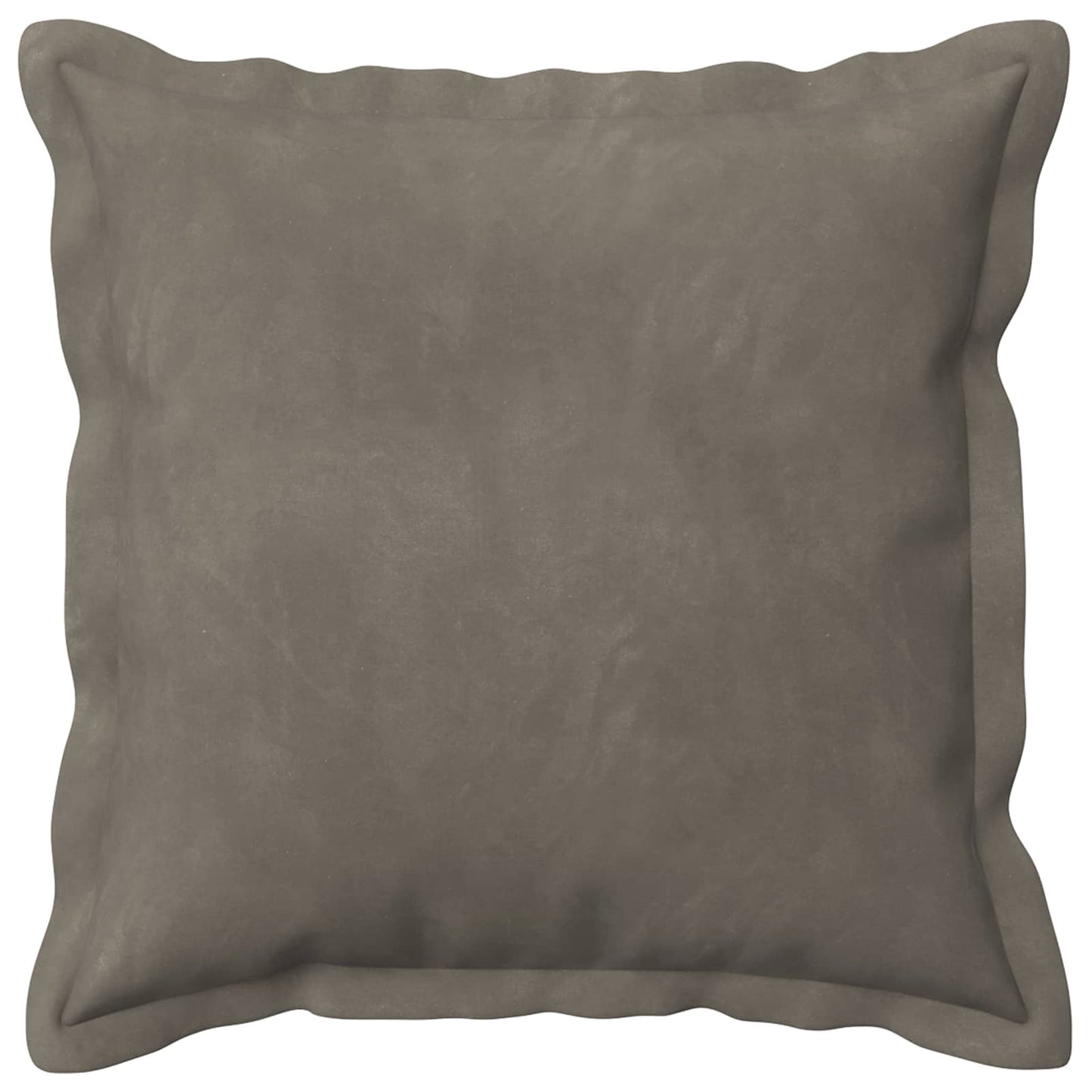 Cushion Cover 6 pcs HOUTEN Light Grey 40 x 40 cm Velvet