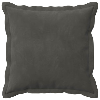 Cushion Cover 2 pcs HOUTEN Dark Grey 40 x 40 cm Velvet