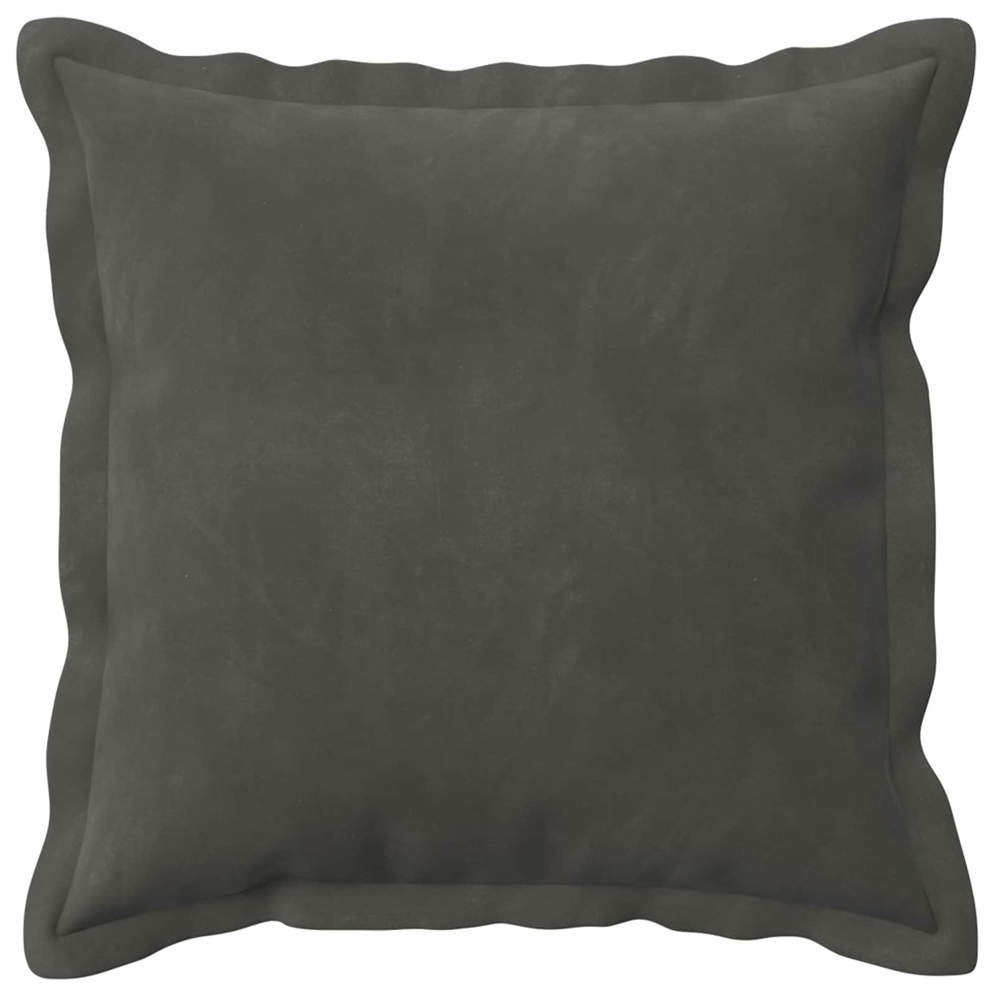 Cushion Cover 6 pcs HOUTEN Dark Grey 40 x 40 cm Velvet