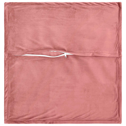 Cushion Cover 12 pcs HOUTEN Pink 40 x 40 cm Velvet