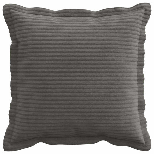 Cushion Cover 6 pcs HOUTEN Dark Grey 40 x 40 cm Corduroy