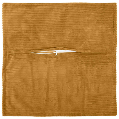 Cushion Cover 6 pcs HOUTEN Yellow 40 x 40 cm Corduroy