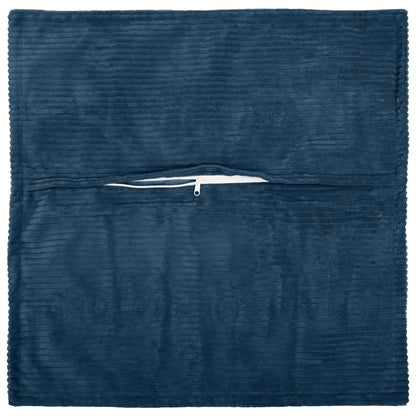 Cushion Cover 6 pcs HOUTEN Navy Blue 40 x 40 cm Corduroy