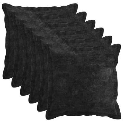 Cushion Cover 6 pcs HOUTEN Anthracite 40 x 40 cm